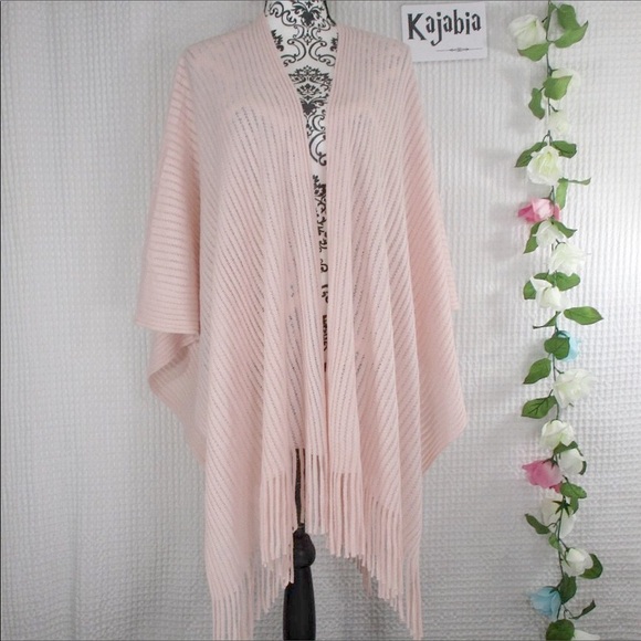 SOLID KNIT Ruana Rush Blush Color NWT One size - Picture 1 of 9
